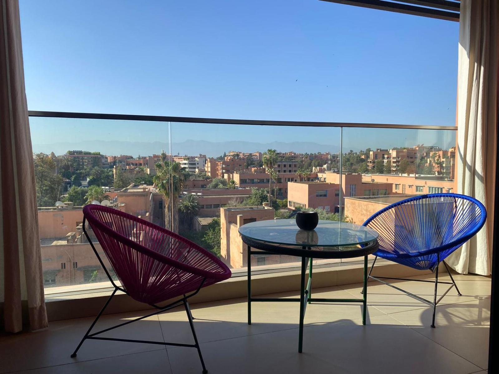Luxueux Appart Hivernage Avec Vue Sur L"Atlas Marrakesh Extérieur photo